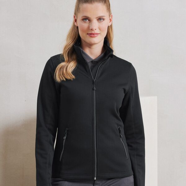 Women's spun dyed sustainable zip-through sweatshirt Thumbnail